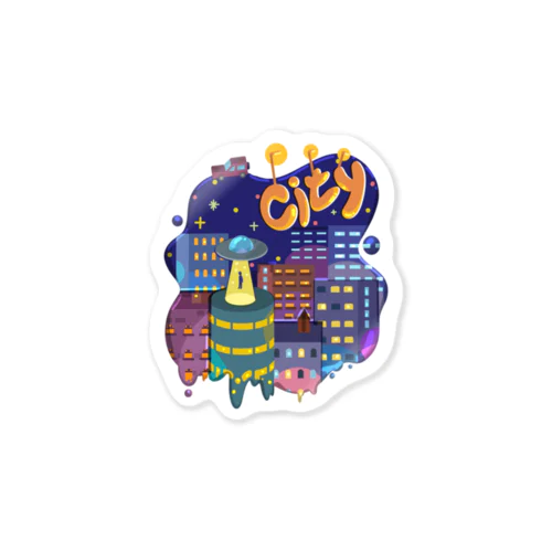 city シティ 154 Sticker