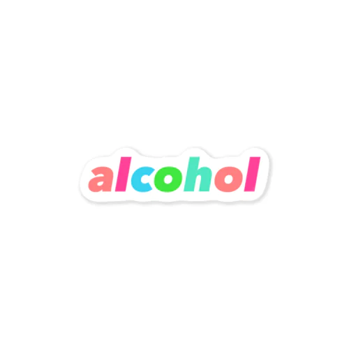 alcohol ステッカー