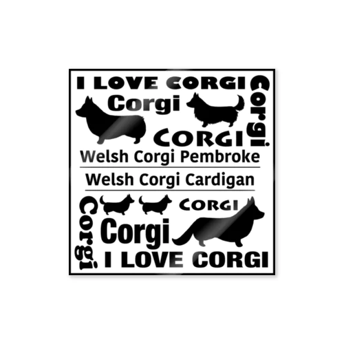 I LOVE CORGI  Sticker