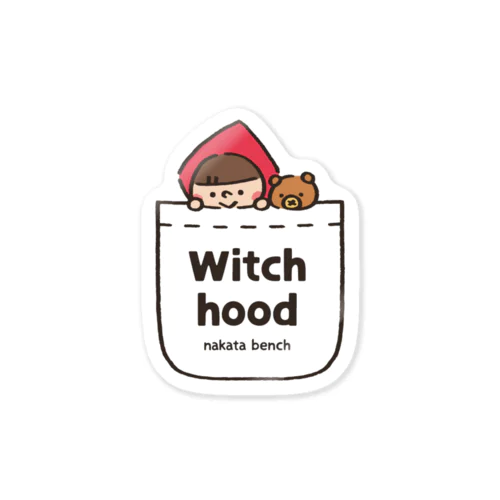 Witch hood（ポケット） ステッカー