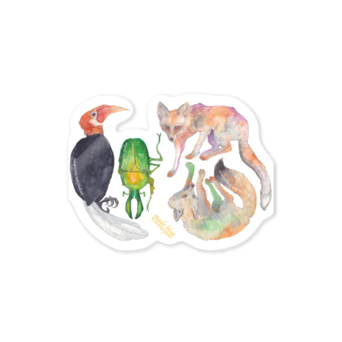 Indian animals Sticker