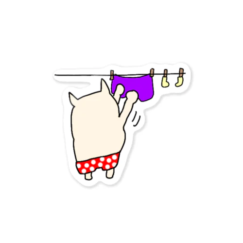 お洗濯ミルミル👕👙 Sticker