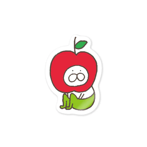 ねこタイツ　りんご Sticker