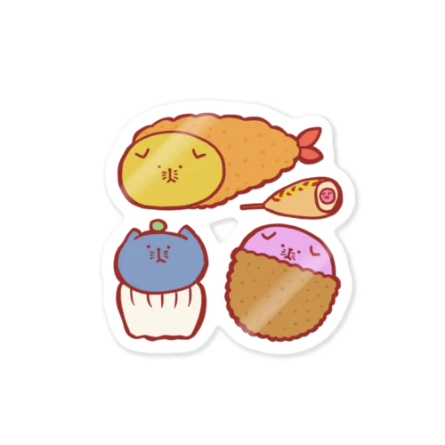 スコティッシュのフォーちゃん【色んな食べ物】 Sticker