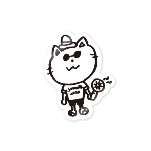 summer cat Sticker