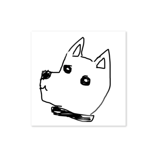 犬を描いてと言われました。 Sticker