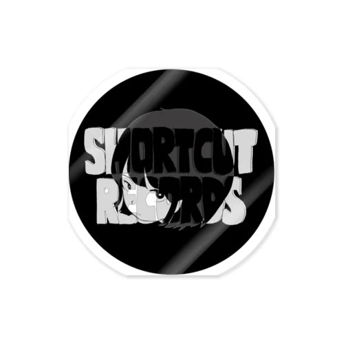  SHORTCUT RECORDS Logo&Logo ステッカー