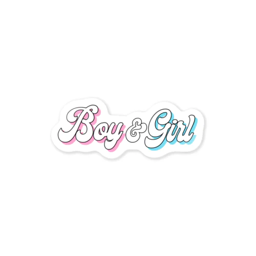 🤍BOY&GIRL🤍 ステッカー