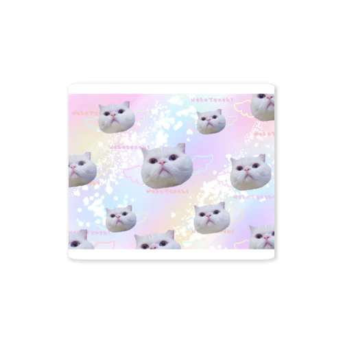 夢カワイイねこ天使（大群） Sticker