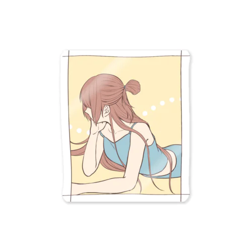 キャミソールの女の子 Sticker