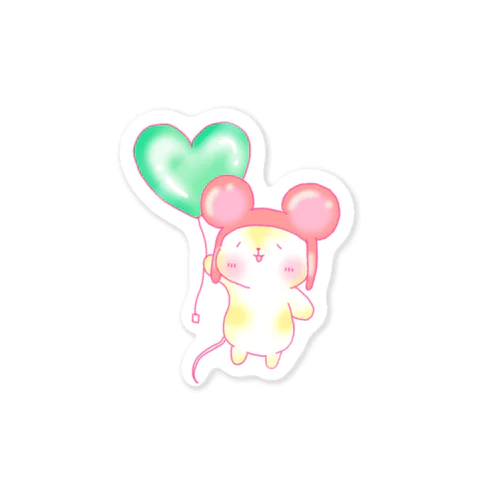 ふわふわネズミのもんぞー Sticker