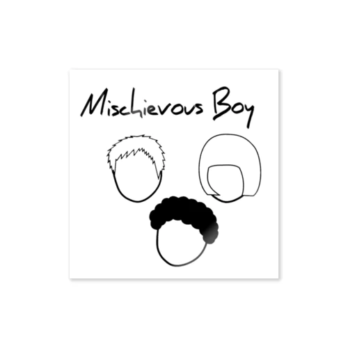 Mischievous Boy Sticker