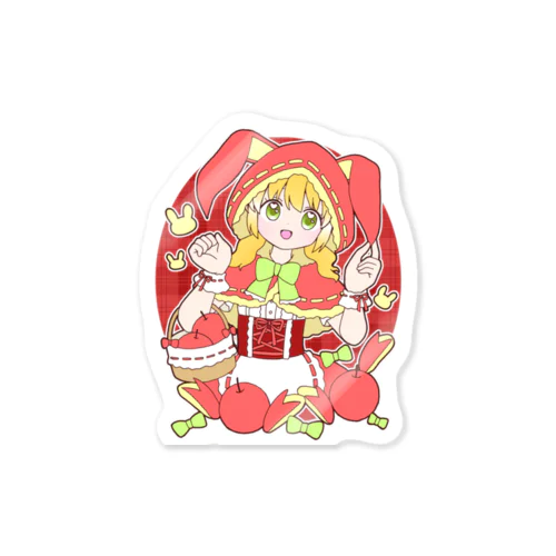 うさぎリンゴ赤ずきんちゃん Sticker