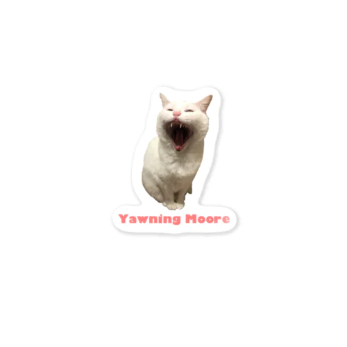 Yawning Moore ステッカー