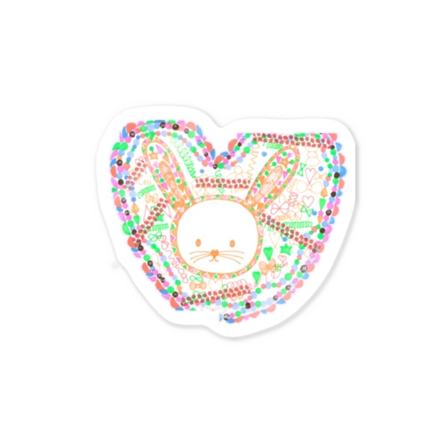 いびつな💛うさぎさん Sticker
