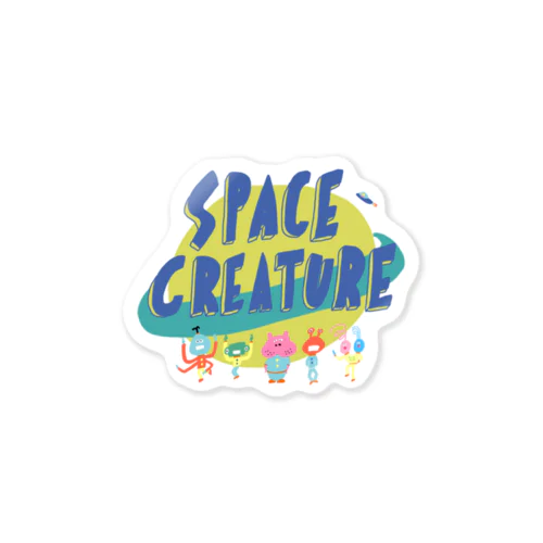 space  creature Sticker