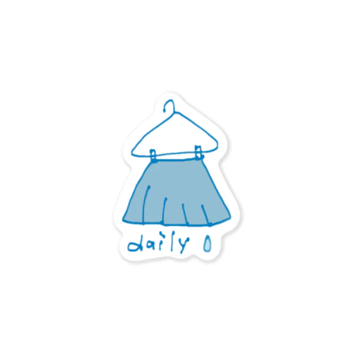 daily_skirt Sticker