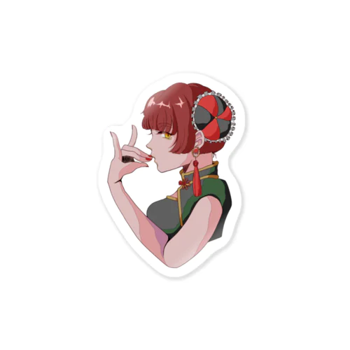 チャイナ娘ステッカー 弐 Sticker