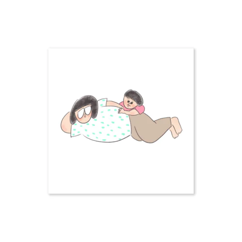 ぐーたらおやこ Sticker