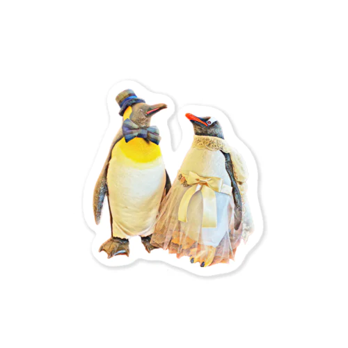 紳士とレディなペンギン Sticker