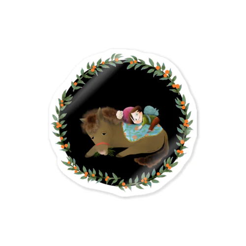 夜間放牧 Sticker