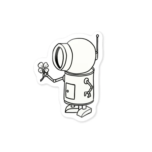 幸せを願うロボ Sticker