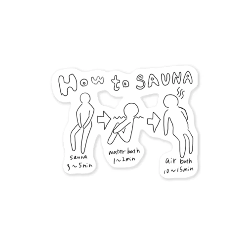 How to SAUNA Sticker