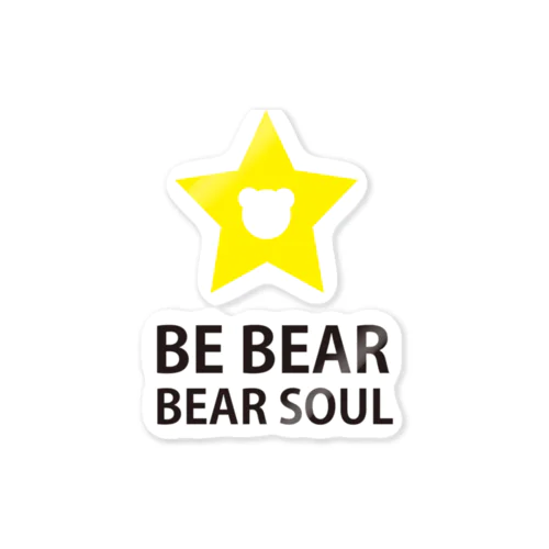 BE BEAR ステッカー