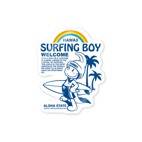Surfing Boy ステッカー Sticker