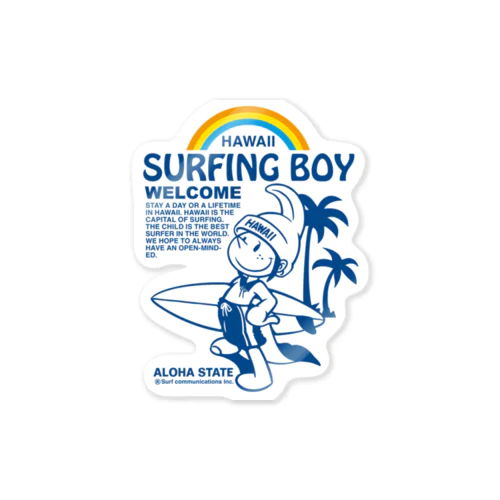 Surfing Boy ステッカー Sticker