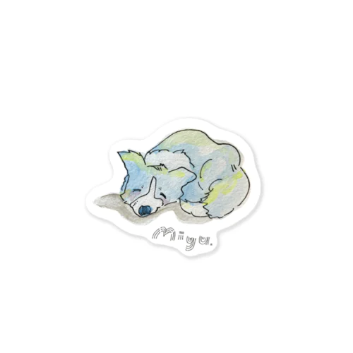 ボーダーコリーのMiyu・のほほん Sticker