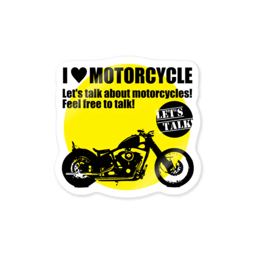 I LOVE MOTORCYCLE ステッカー