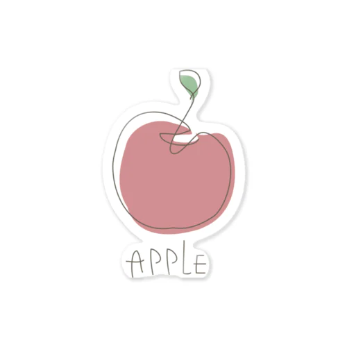 シンプルりんご Sticker