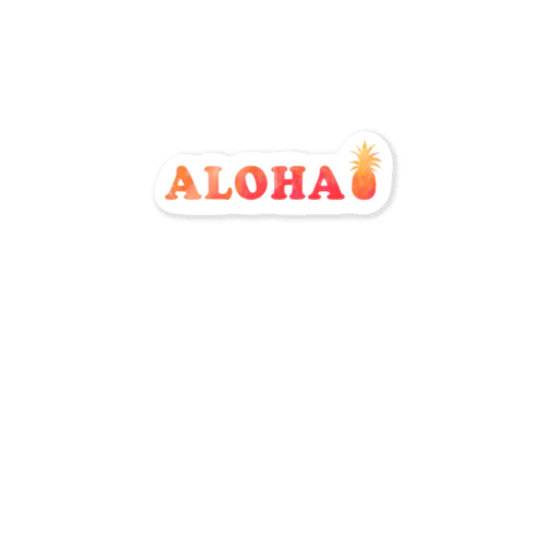 アロパイナップル (aloha) ステッカー