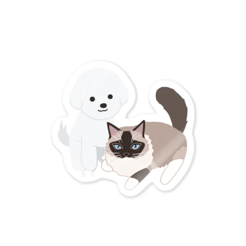 もふもふ犬🐩ふわふわ猫🐈 Sticker