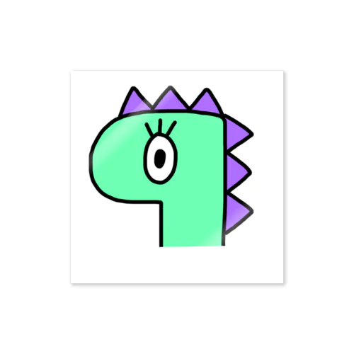 ぱちくりお目目の恐竜 스티커