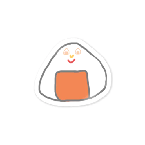 Orange rice ball boy Sticker