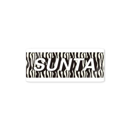 「SUNTA」ロゴ　~ゼブラ~ Sticker