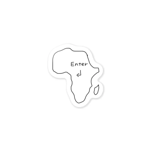 Africa Sticker