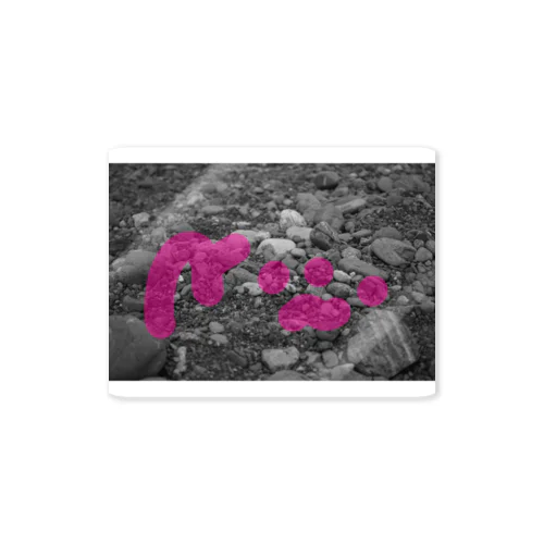 pink stones Sticker