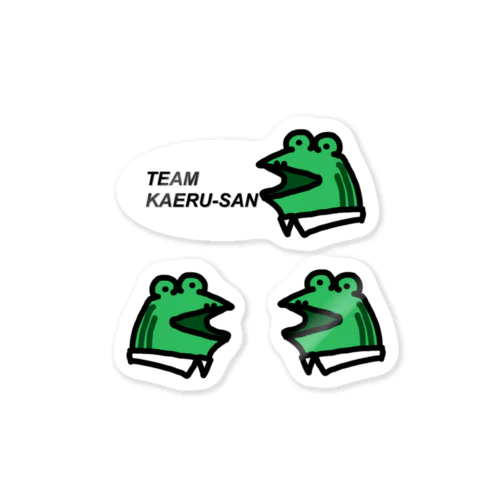 TEAM KAERU-SAN Sticker