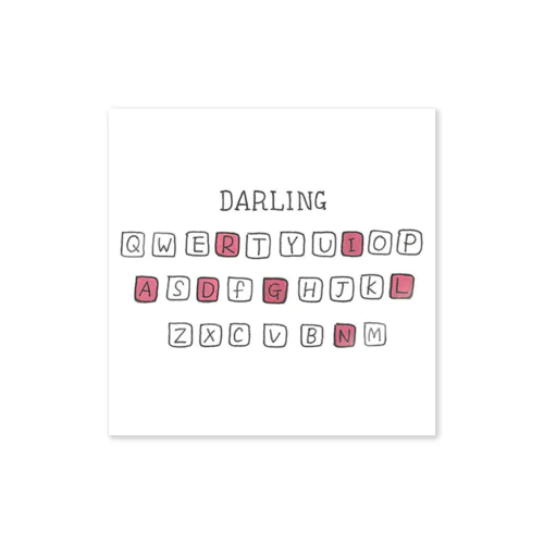 Darling ステッカー