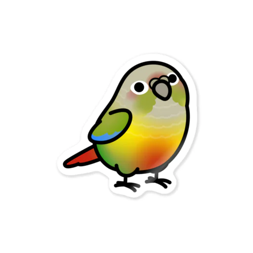 Chubby Bird　ウロコインコ　パイナップル ステッカー