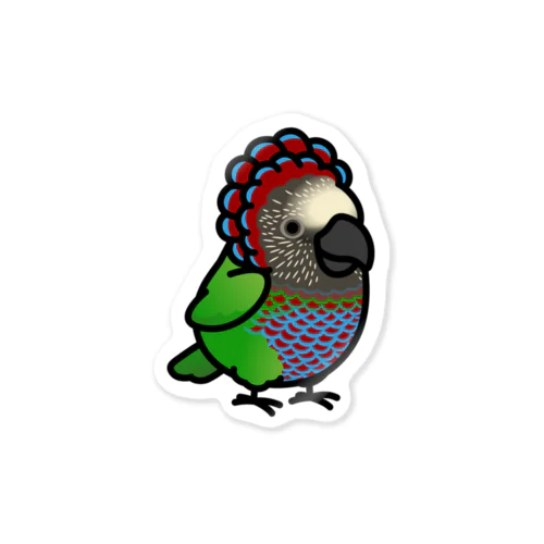 Chubby Bird ヒオウギインコ Sticker