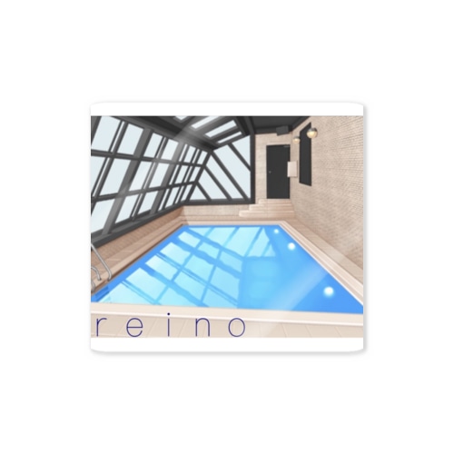 例のプール① Sticker