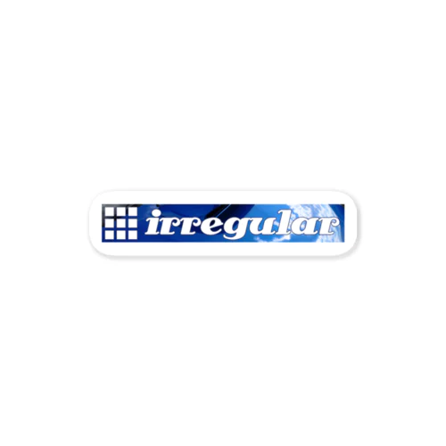 irregular blue Sticker