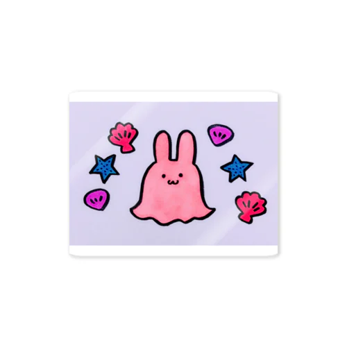 めんだこうさぎ 色ちがい Sticker