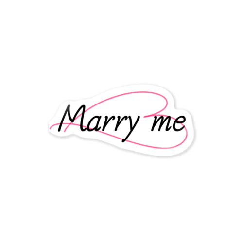 Marry me Sticker