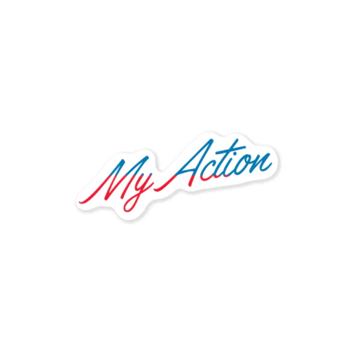 My Action Goods Red & Blue Sticker