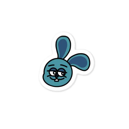 Weird rabbit(Blue) Sticker